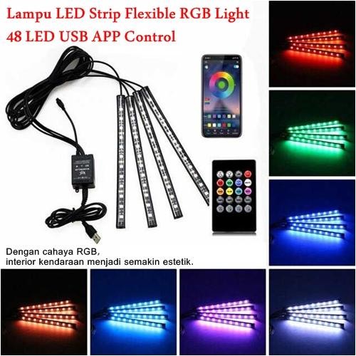 Jual Lampu Led Strip Flexible Rgb Mobil Lampu Led Hias Interior Mobil ...