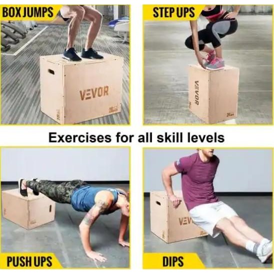 Jual Wood Plyo Box / Wooden Fitness Jump Box SMALL Size | Shopee Indonesia