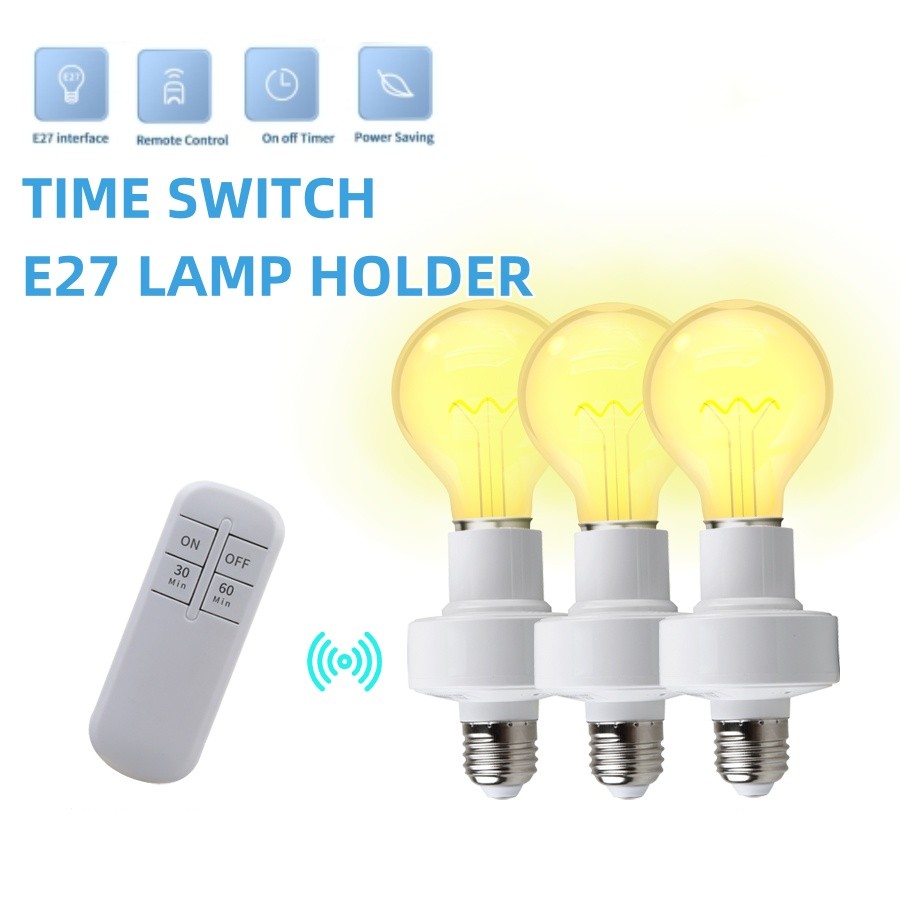 Jual Wireless Remote Control E27 Light Socket For Downlight Pendant ...