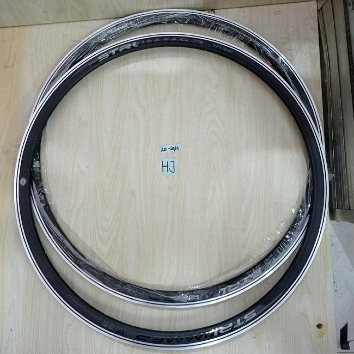 Jual Rims Rim Velg Strummer Aeroroad Lo- 700C 20H 24 mm Hitam Abu Aero ...