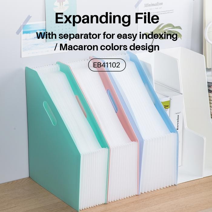 Jual Deli Standing File A4 100% bahan impor EB41102 | Shopee Indonesia