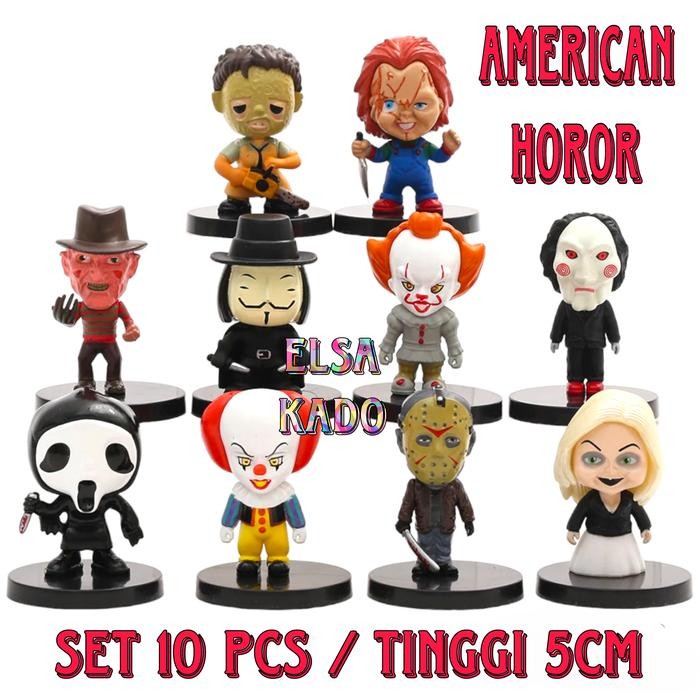 Jual Figure Horror Set 10 Penny Wise Jasan Jigsaw Chucky Vendetta ...