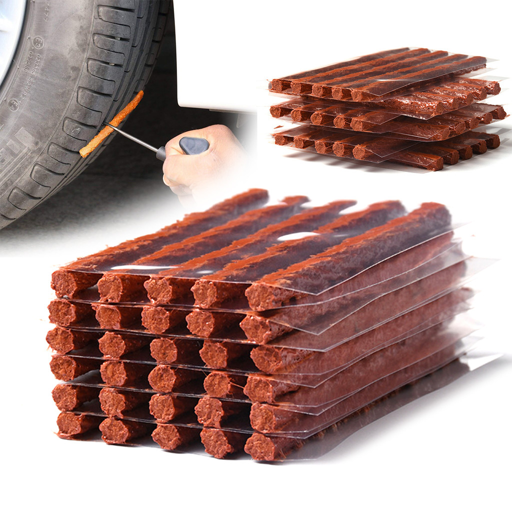 Jual Car Tubeless Tire Repair Rubber Strips Strings Glue Kit For Trucks ...