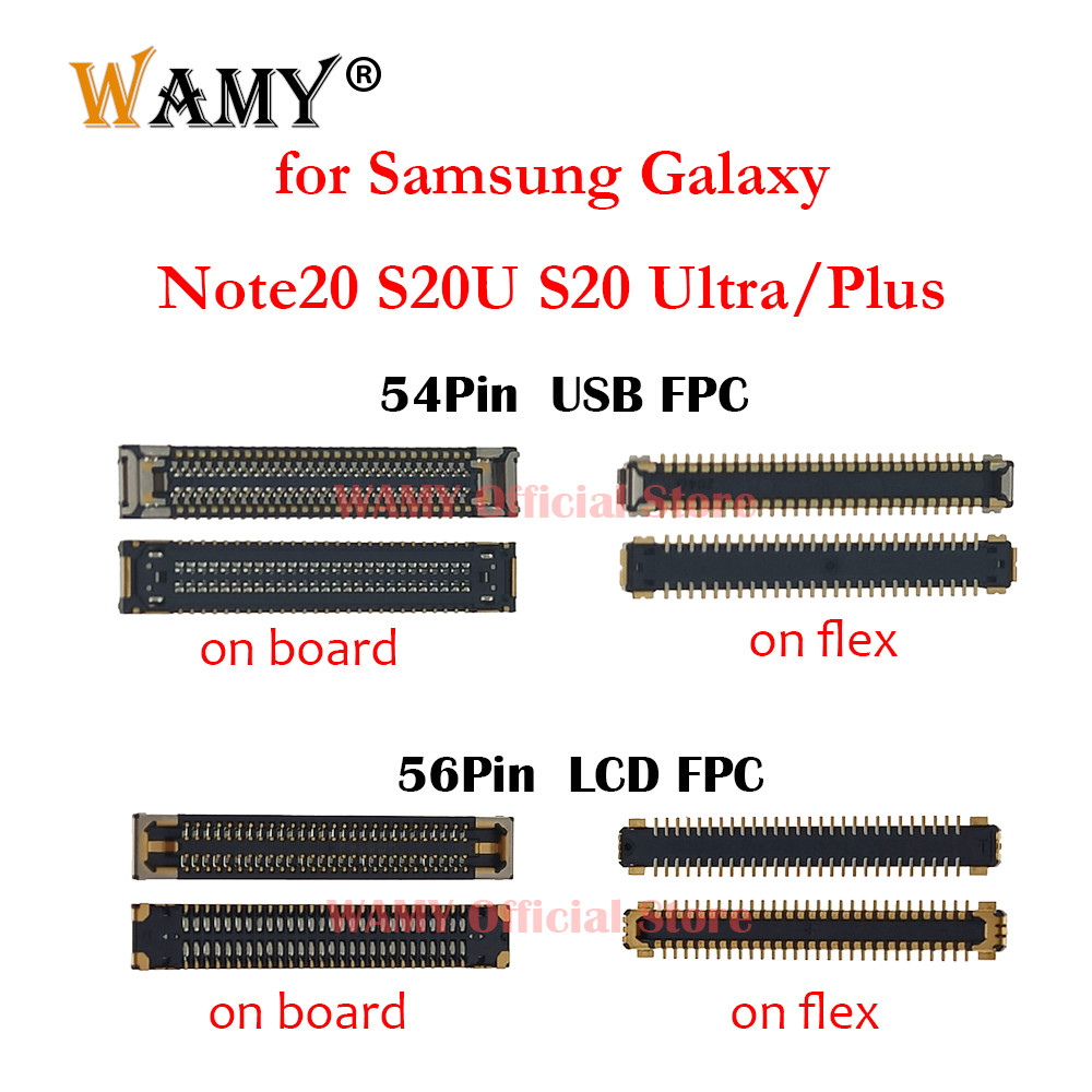 Jual 56Pin LCD Display/ 54Pin USB Charging FPC Connector For Samsung ...