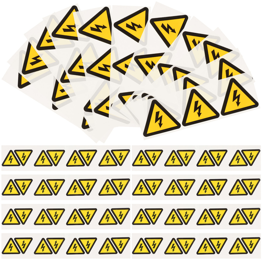 Jual 30 Pcs Label Electrical Safety Decals Warning Stickers Small High ...