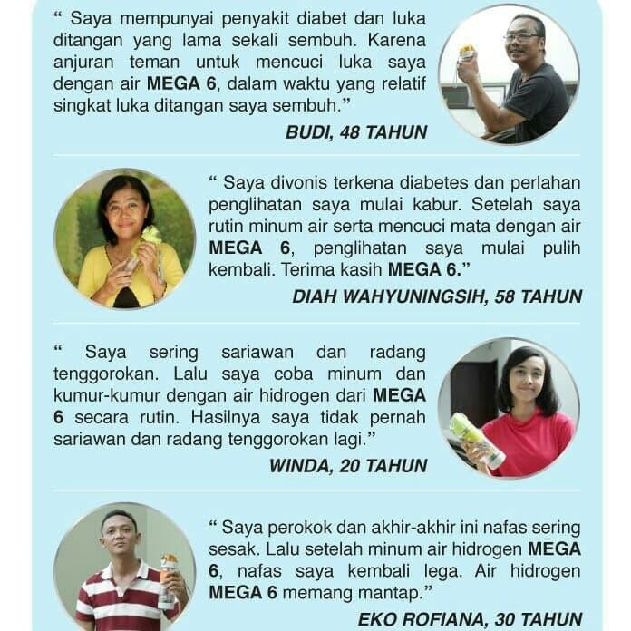 Jual Botol Minum Mega 6 Far Infrared Hydrogen Water 600Ml Asli 100% ...