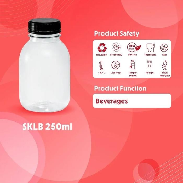 Jual (Expert) Botol 250 ml Gendut / Botol 250 ml SKLB / Botol gendut ...