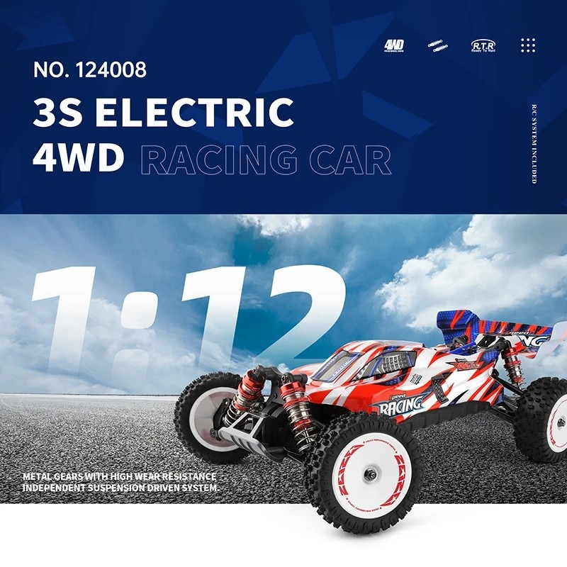Jual WLtoys 124008 60KM/H RC Car With 3S Battery Professional Racing ...