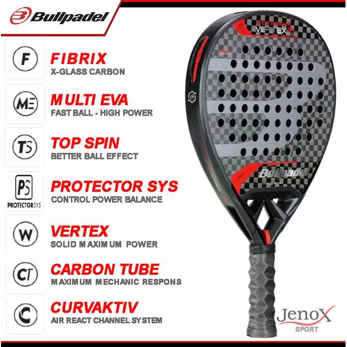 Jual Raket Padel Bull Vertex 04 Hybrid 2024Bull Padel Racket ...