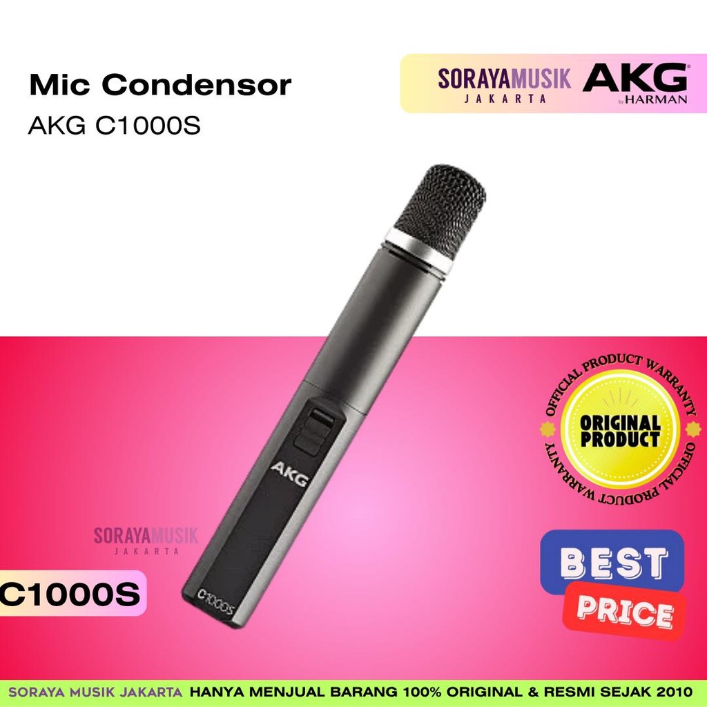 Jual AKG C1000S | Small‑Diaphragm Condenser Microphone | Garansi Resmi ...