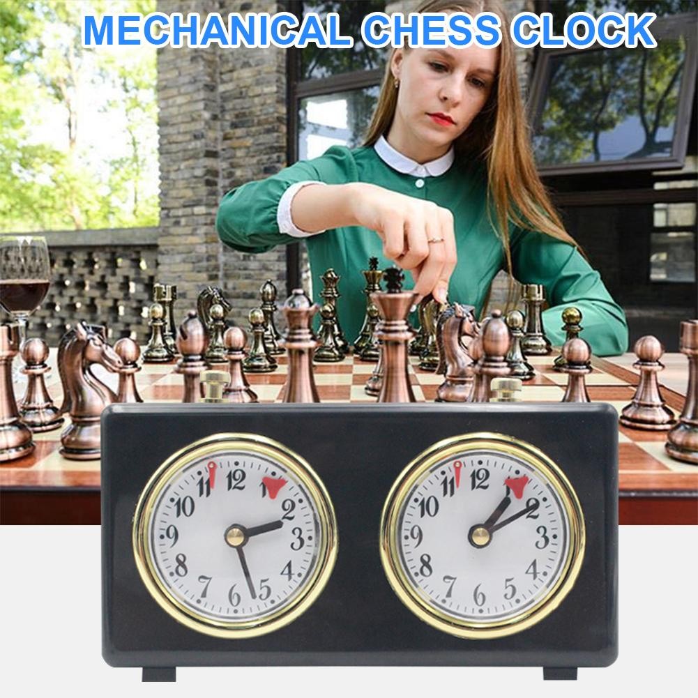 Jual Portable Mechanical Chess Clock Board Game No Battery Count Down ...