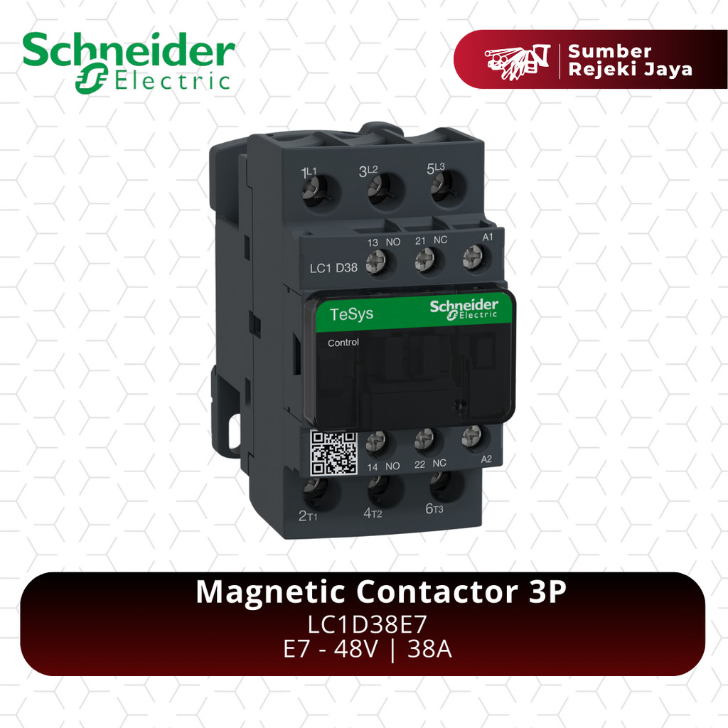 Schneider Kontaktor LC1D38E7 3P 38A 48VAC 48V | magnetic contactor | E7