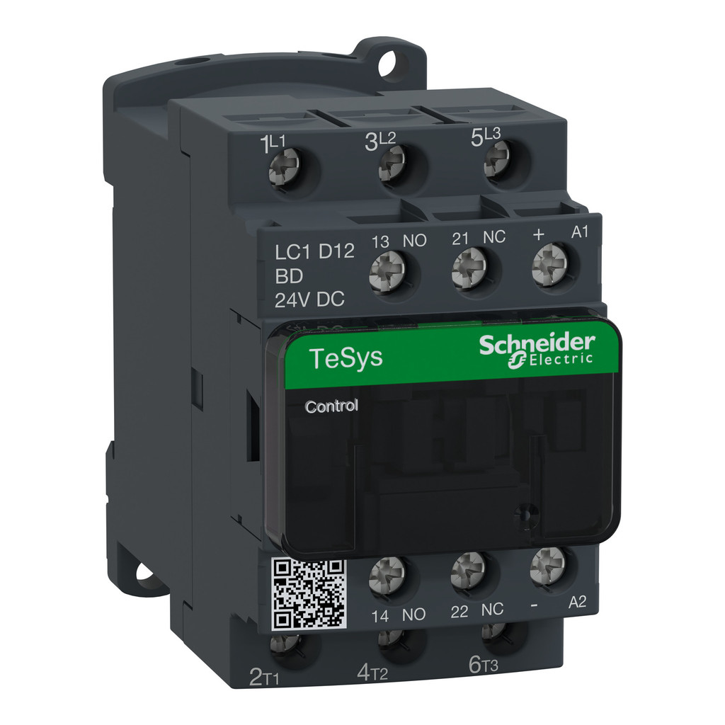 Schneider Kontaktor LC1D12BD 3P 12A 24VDC 24V | magnetic contactor | BD
