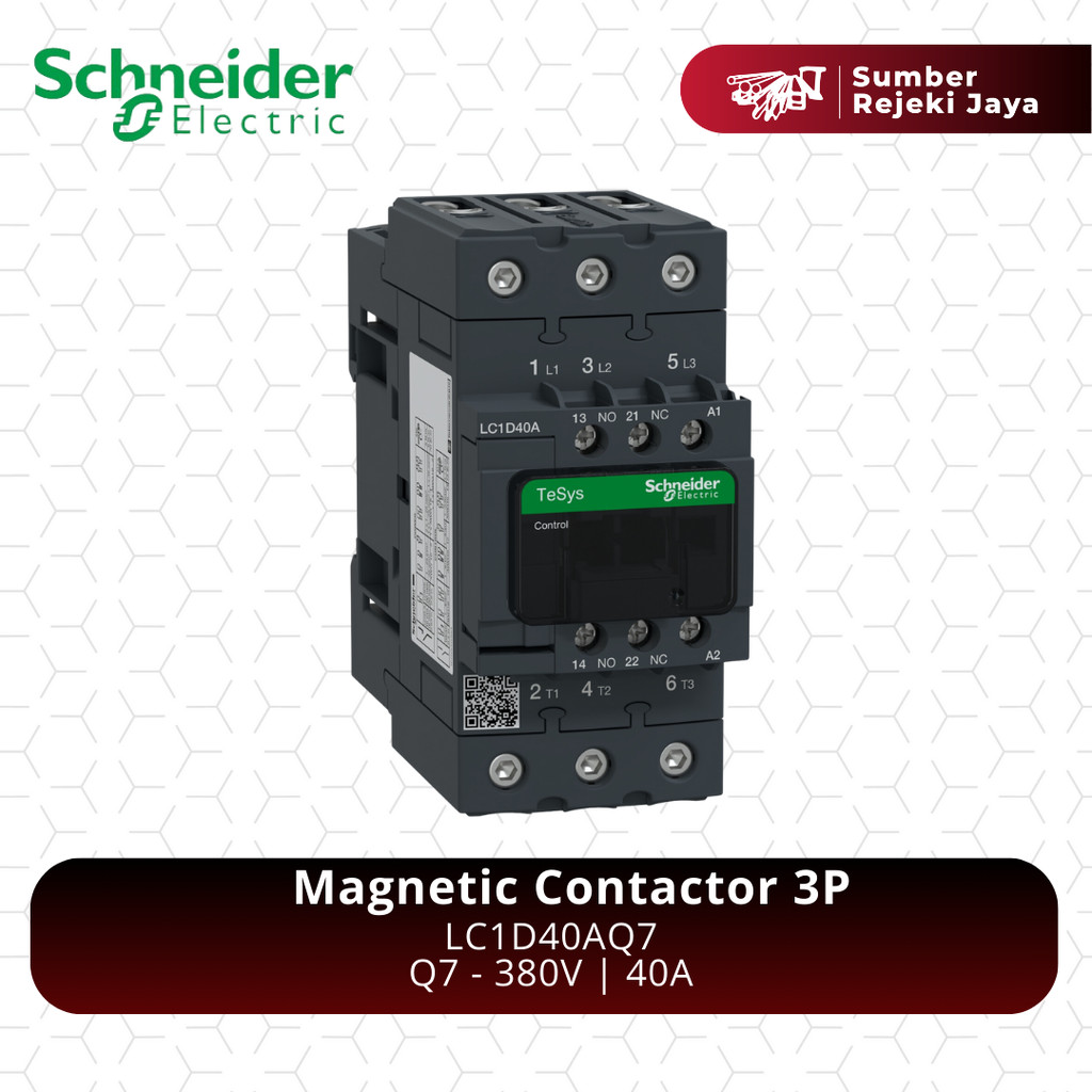 Schneider Kontaktor LC1D40AQ7 LC1D40Q7 3P 40A 380VAC 380V | magnetic contactor | Q7