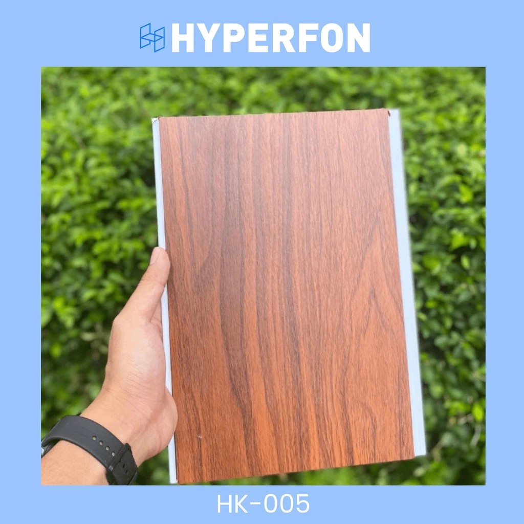 Jual Hyperfon Plafon PVC Serat Kayu Doff Tebal 8mm Panjang 4 Meter - HK ...