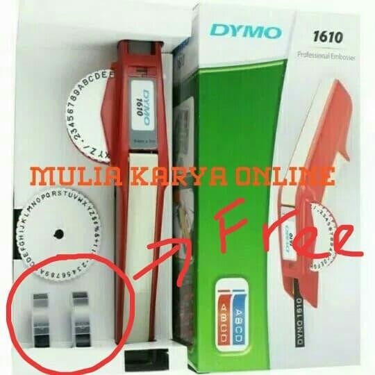 Jual Alat Label Nama Embos Dymo 1610 ( FREE 2 PITA ) | Shopee Indonesia