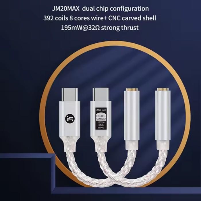 Jual JCALLY JM20 MAX CS43131 CHIP DAC TYPE C TO 3.5MM ADAPTER CONVERTER ...