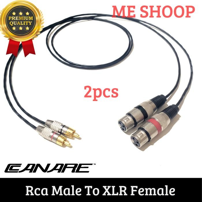 Jual KABEL RCA TO JACK CANON XLR FEMALE 1SET | Shopee Indonesia