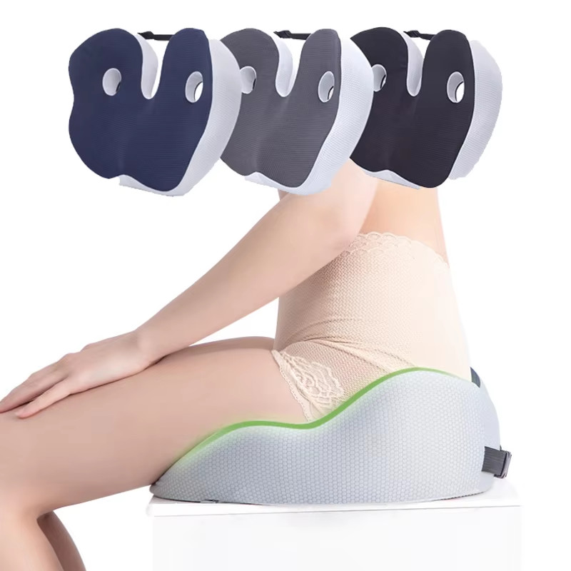 Jual Memory Foam Sit Bone Relief Seat Cushion for Butt Lower Back ...