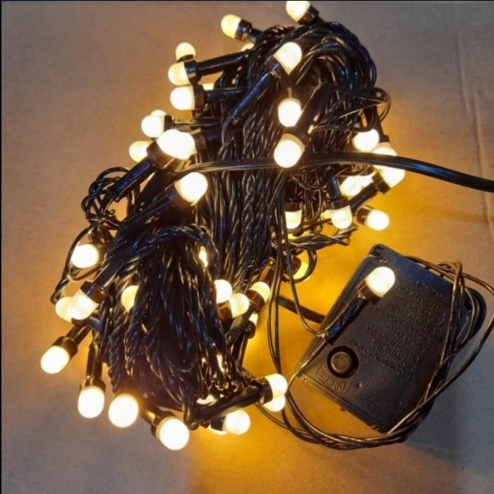 Jual Lampu Natal Tumblr Led Kabel Tebal Hitam Warm White Kuning Rgb ...