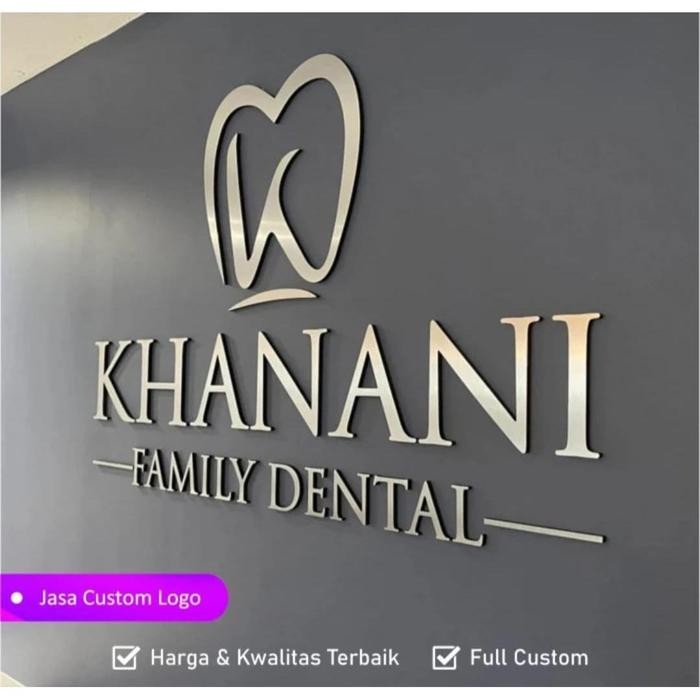 Jual Jasa Custom Logo Huruf Besi Stainless Wall Sign Usaha Office Toko ...