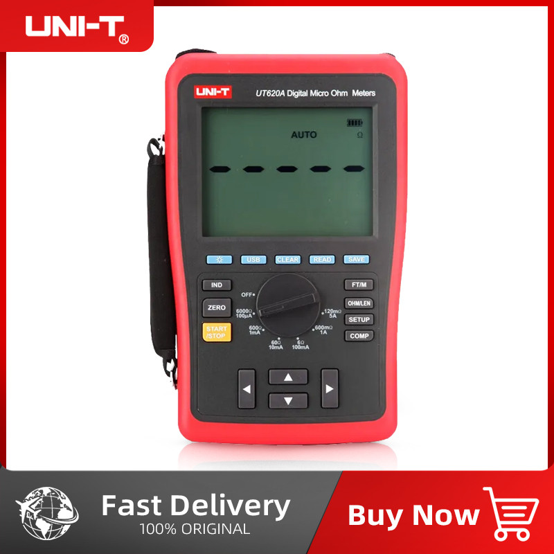 Jual New UNI-T UT620A UT620B Digital Micro Ohm Meter Manual Range DC ...