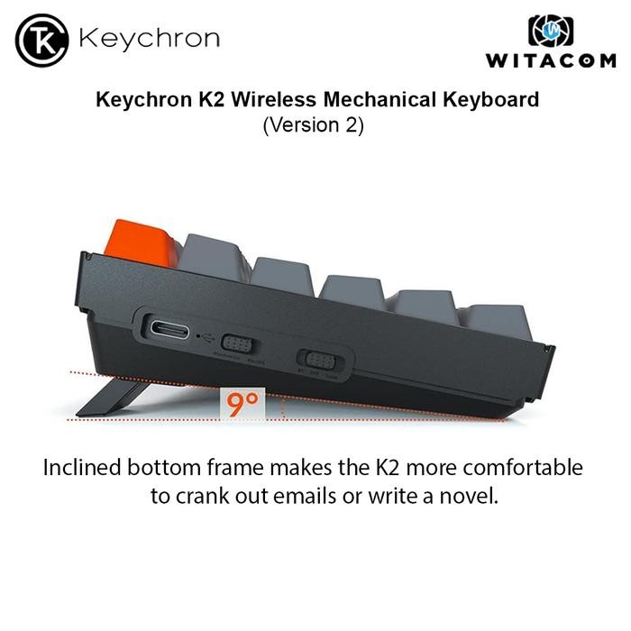 Jual Keyron K2 84 Key Wireless Keyboard WHITE Plastic Frame Hot-swap ...