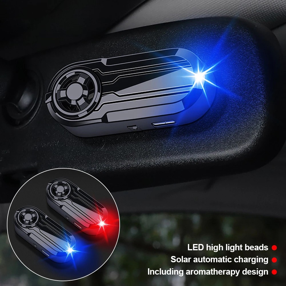 Jual Car Fake Security Light Solar Powered Simulated Dummy Alarm ...