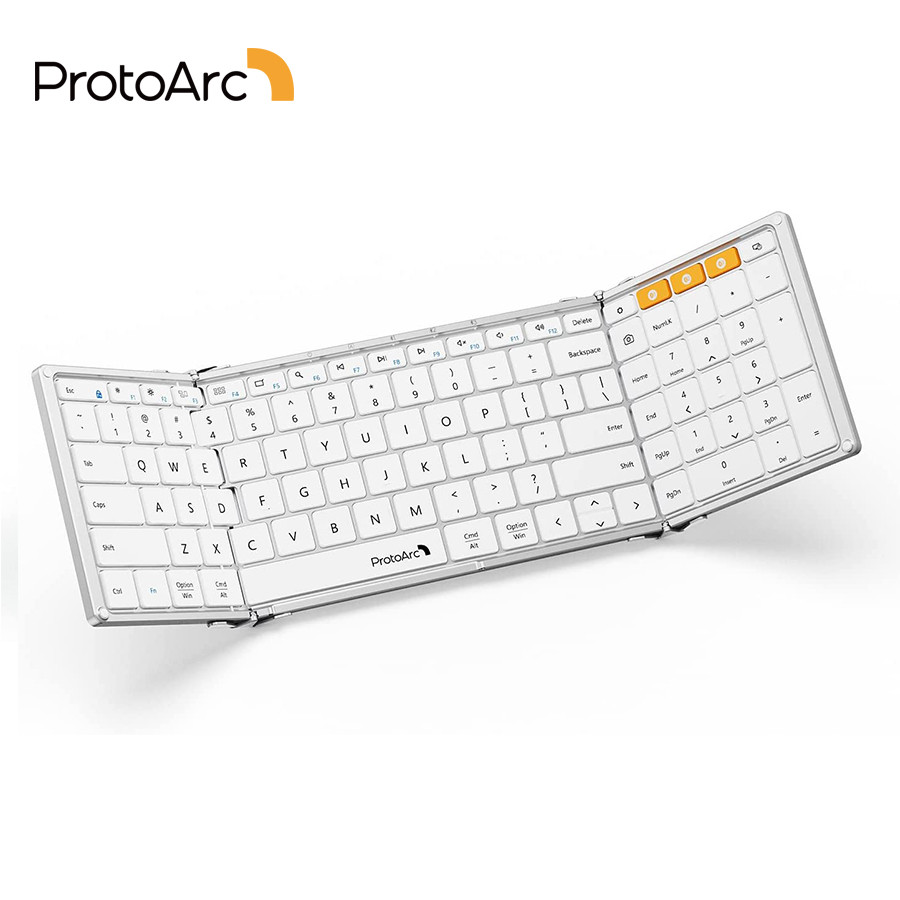 Jual ProtoArc XK01 Foldable Bluetooth Keyboard Full-Size Folding ...