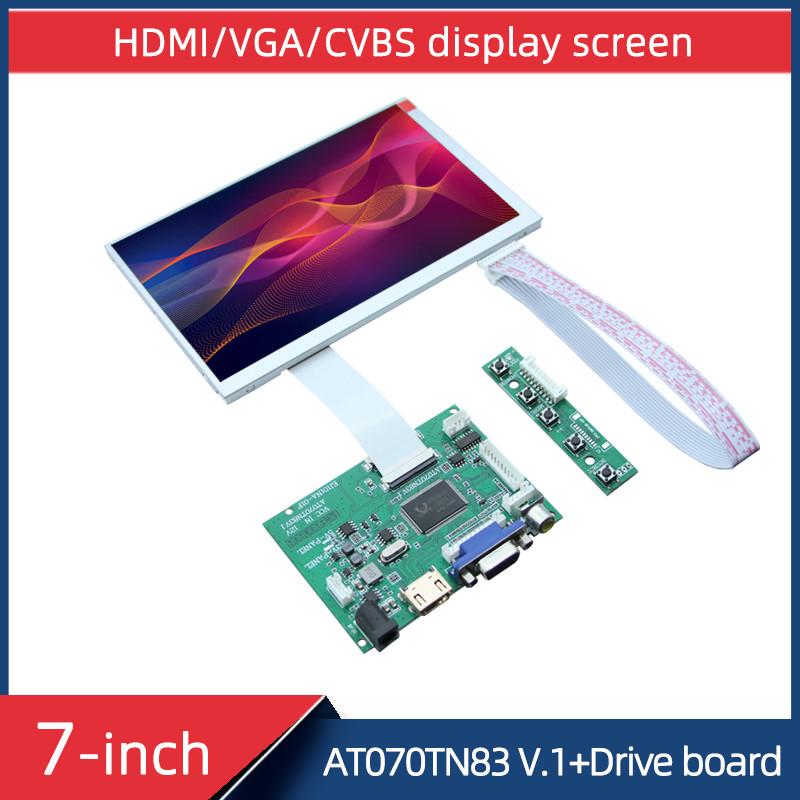 Jual 7-inch 800 * 480 industrial control display screen AT070TN83 V.1 ...