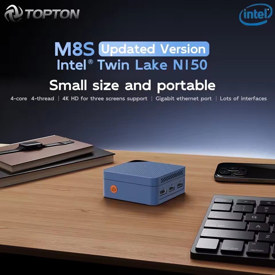 Jual Topton M8S Pocket Mini PC Twin Lake Intel N150 Windows 11 12GB ...