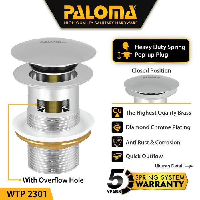 Jual Cuci Gudang Paloma Wtp 2301 Afur Wastafel Kepala Sifon Pop Up ...