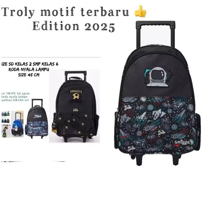 Jual Backpack Sekolah Troly Sd Smiggle Roda Nyala Lampu Grade Ori ...