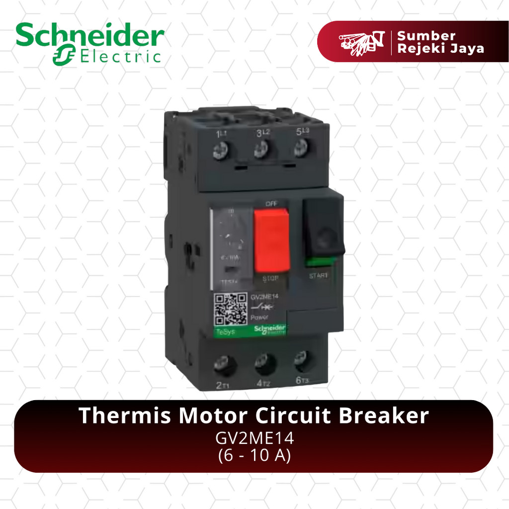 Schneider Thermis Motor Circuit Breaker GV2ME14 (6 - 10 A)