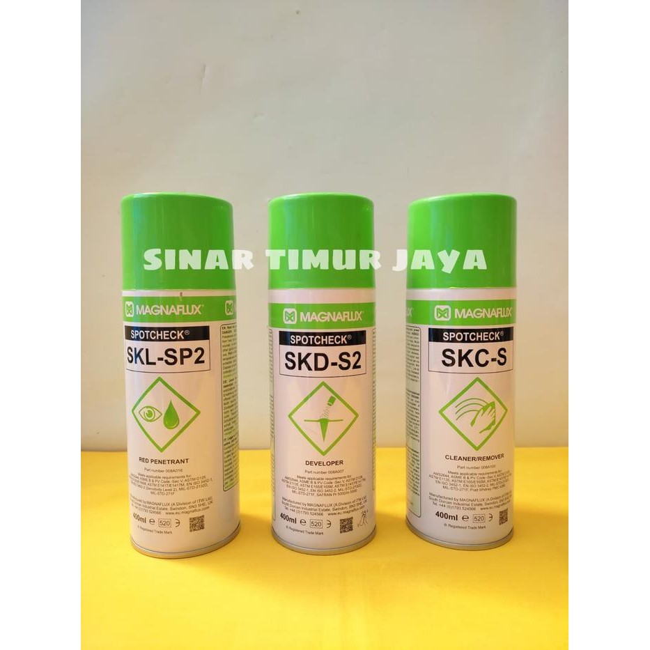 Jual NEW PRODUK MAGNAFLUX POTCHECK, CLEANER, DEVELOPER, RED PENETRANT ...