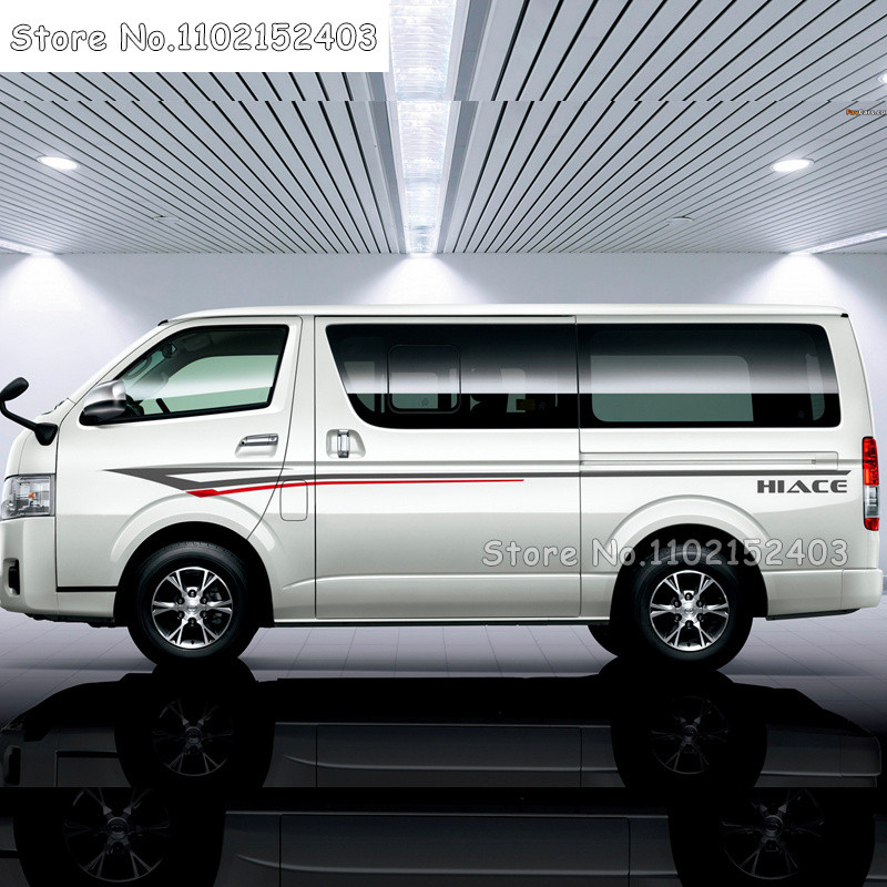 Jual BARU 1set Car Styling Sport Stripes Both Side Door Waist Lines ...