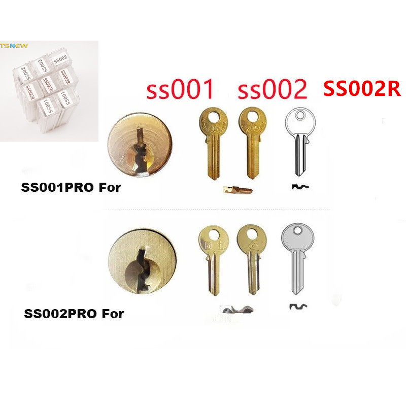 Jual lishi style 2 in 1 ss001 ss002 pro ss002R for civil lock lishi ...