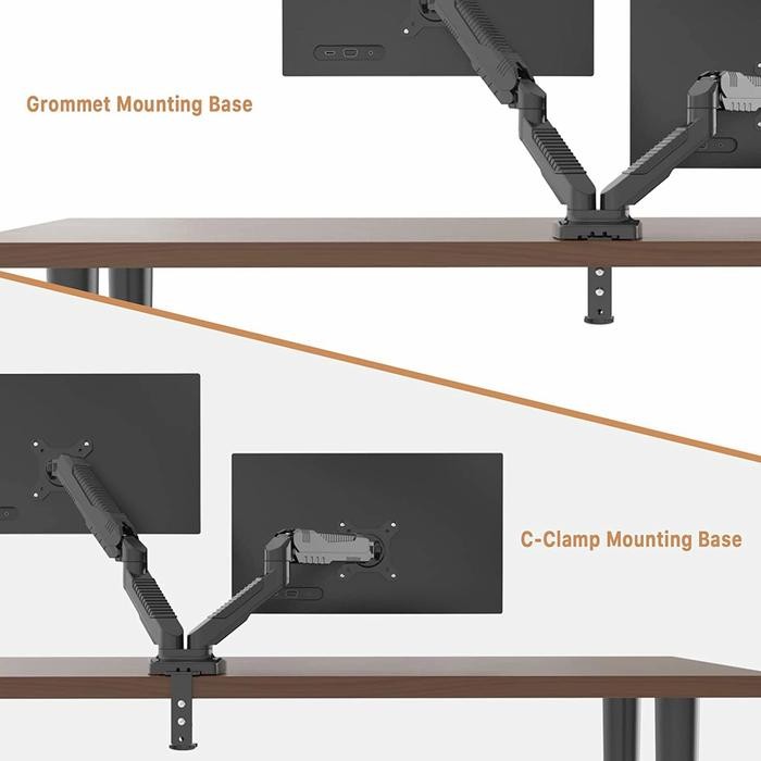 Jual Paling Berkualitas Bracket Monitor Dual Arm Mount Stand Bracket ...