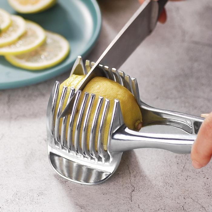 Jual tato Slicer Tomato Cutter Tool Shreadders Fruit Lemon Cutting ...