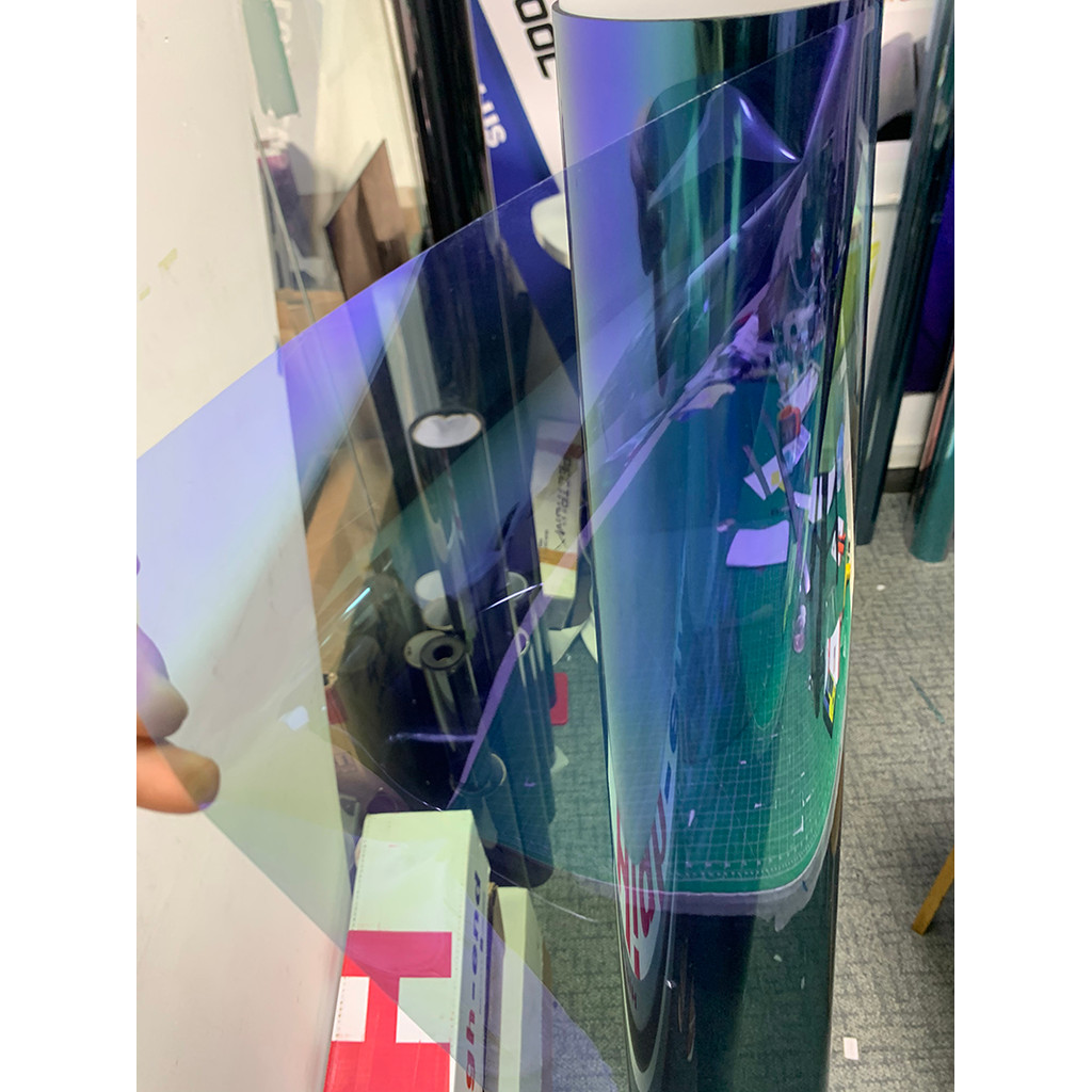 Jual VLT70% Good Guality Chameleon Window Film Solar Car Glass Front ...
