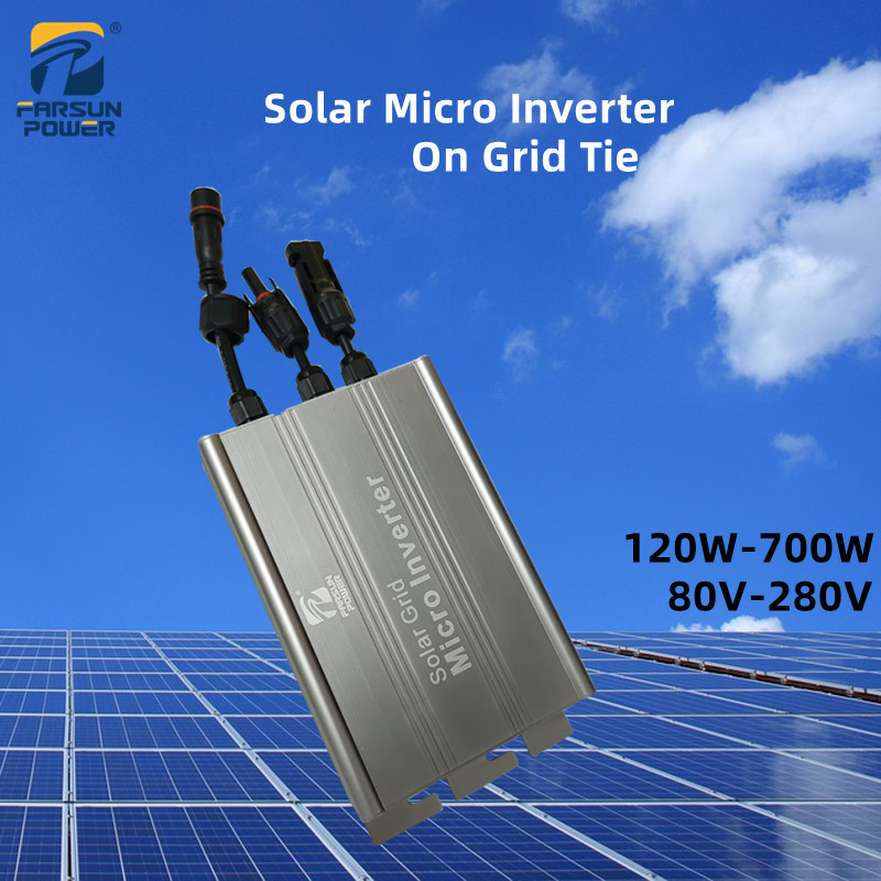 Jual MPPT Solar Micro Inverter Grid Tie Silver 30V/50V AC Input To DC ...