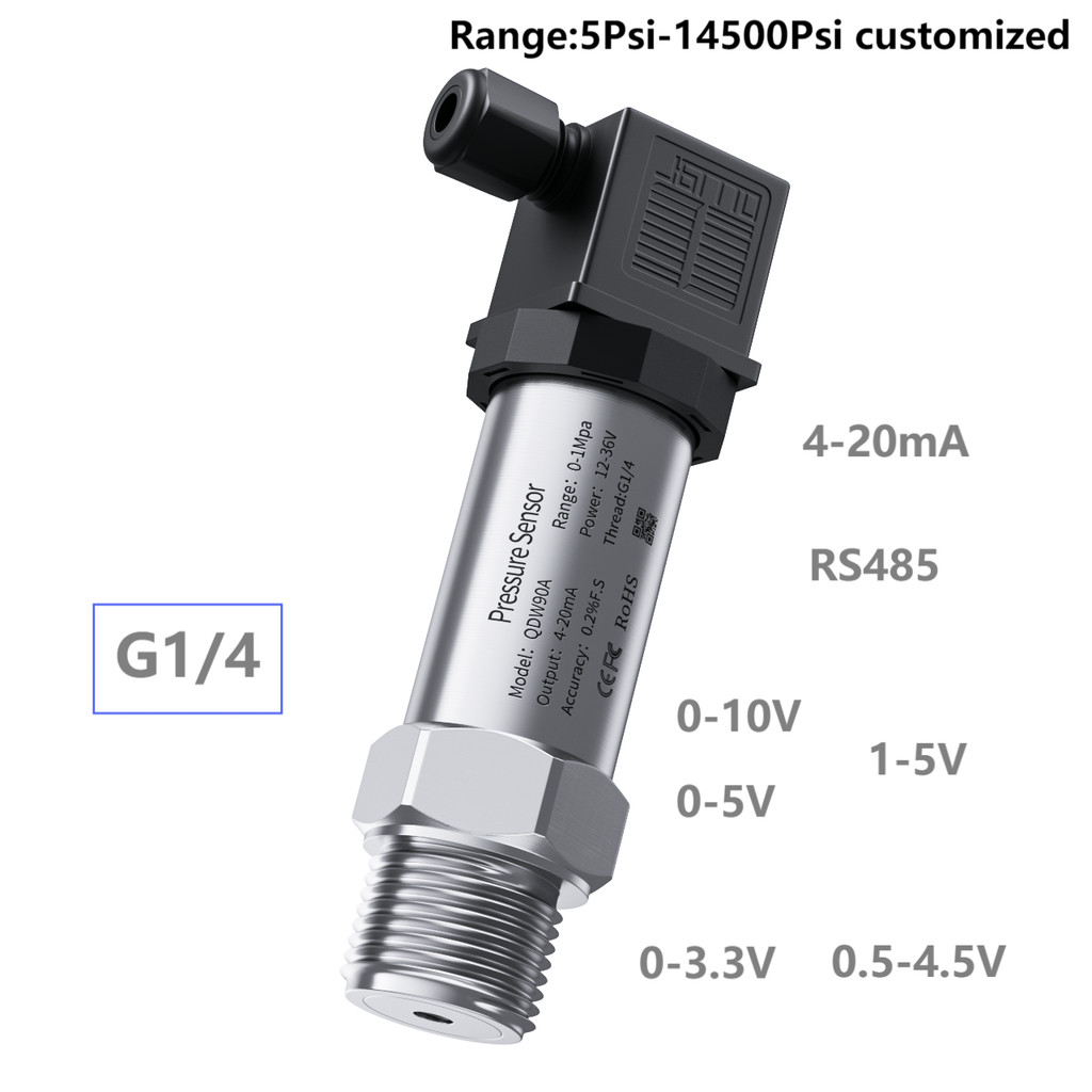 Jual Hydraulic Small Pressure Sensor 0-400bar 0-500bar 0-600bar to 4 ...