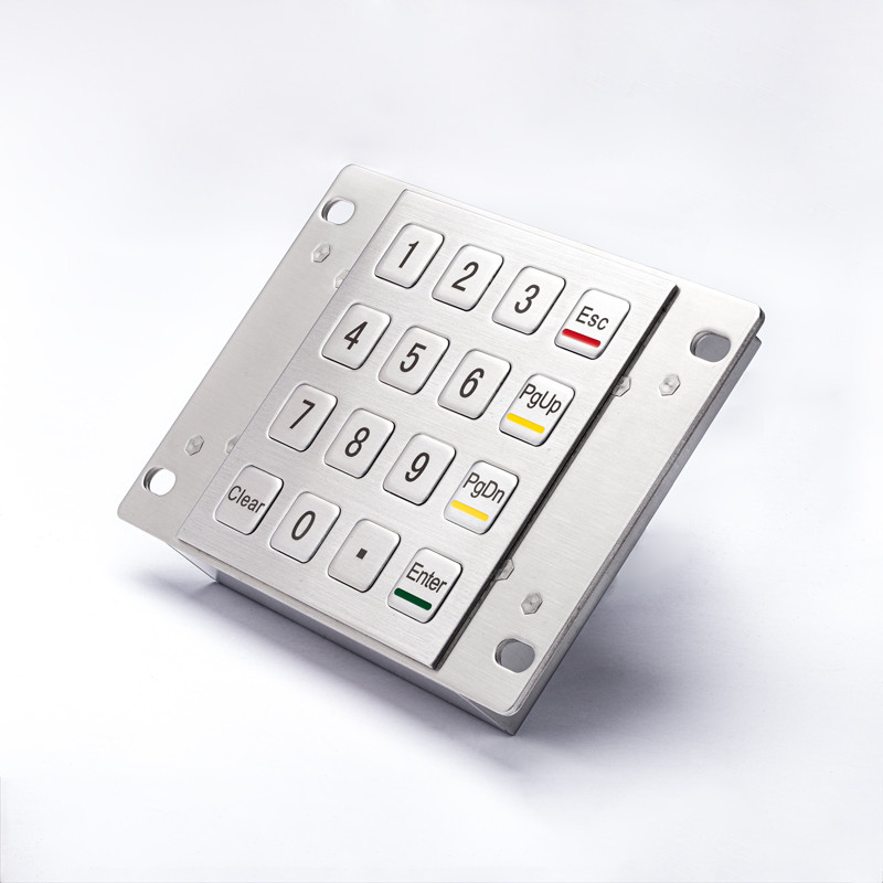 Jual 4x4 16 Keys Industrial Custom Usb Atm Metal Keypad Vandalproof ...