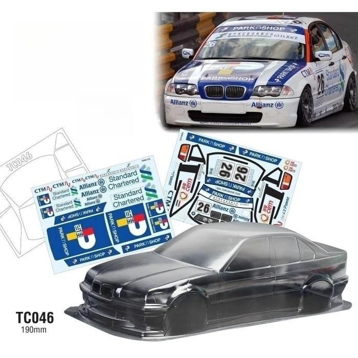 Jual TeamC Bodies 1/10 W 320 Clear Lexan Car Body Shell 190mm and ...