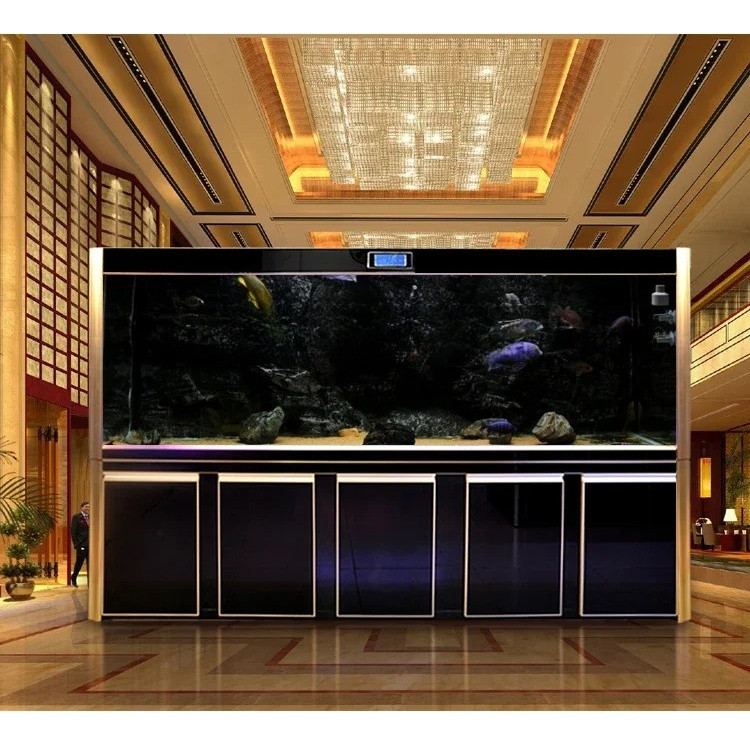 Jual Large Ecological Fish Tank Aquarium Living Room Bottom Filter ...