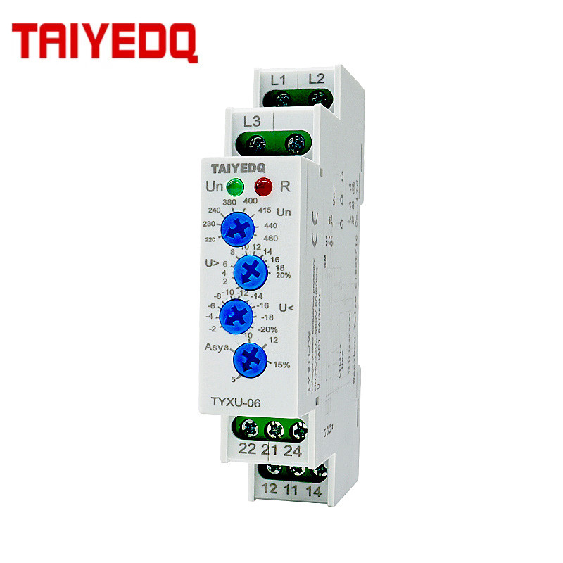 Jual TYXU-06 3 Phase Failure Phase Sequence Voltage Monitoring Relay ...