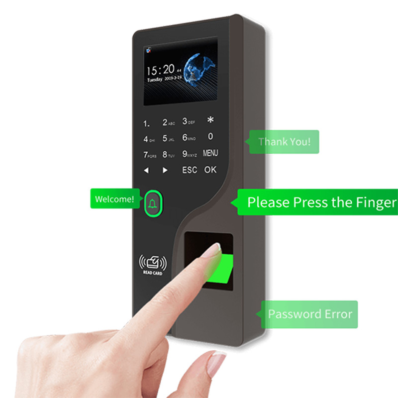 Jual 2.4 Fingerprint Attendance software APP Cloud Password RFID Access ...