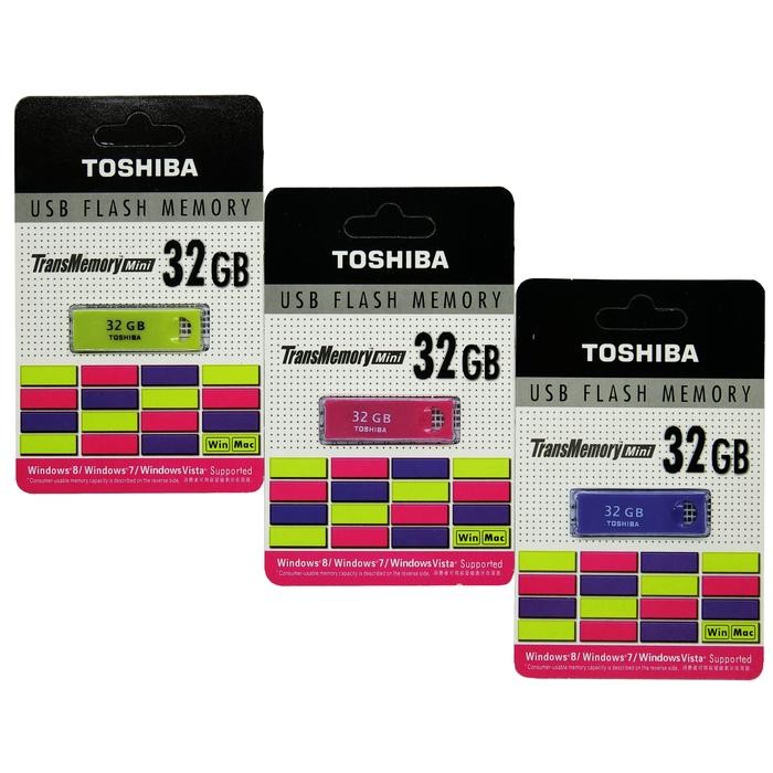 Jual FLASHDISK TOSHIBA 32 GB (TRANS MEMORY MINI) | Shopee Indonesia