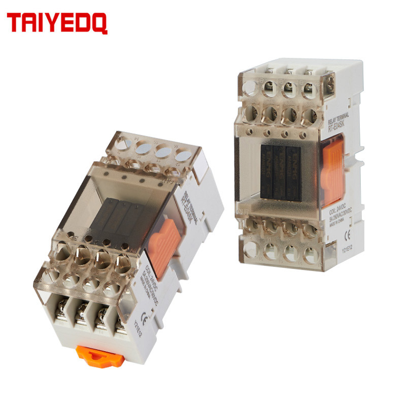 Jual JUAL Small Relay Module PLC Terminal Relay RT-E04SK Independent 4 ...