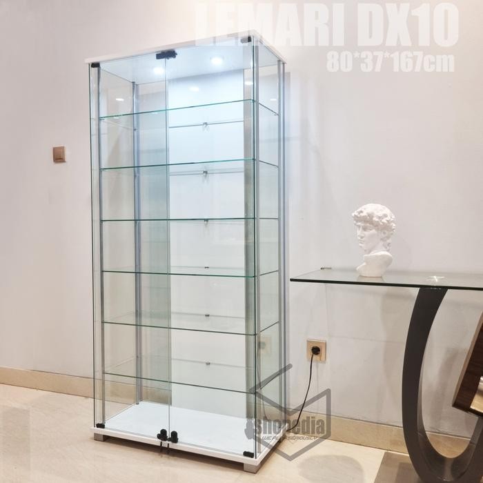Jual Lemari Hias Etalase Rak Kaca 2 Pintu Minimalis Besar Pajangan ...